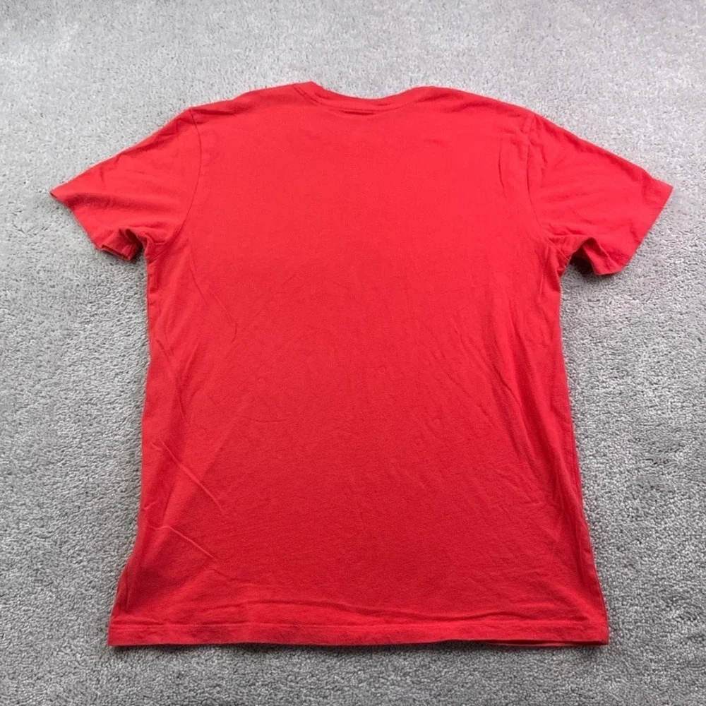 North Face Shirt Mens Medium Red Half Dome Logo Graphic‎ Tee Hiking Outdoors